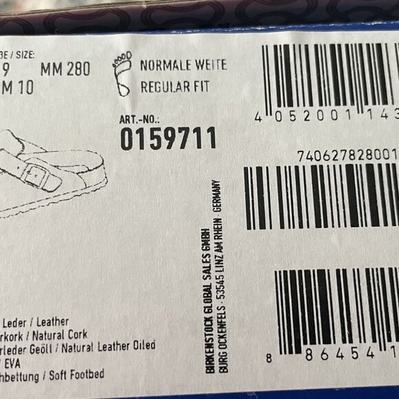 Birkenstock Boston soft footbed leather clog shoes US M 10 - Picture 8 of 8